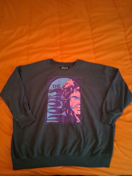 The Doors Tops - The Doors Sweatshirt Graphic Crewneck Psychedelic Rock Band Pullover